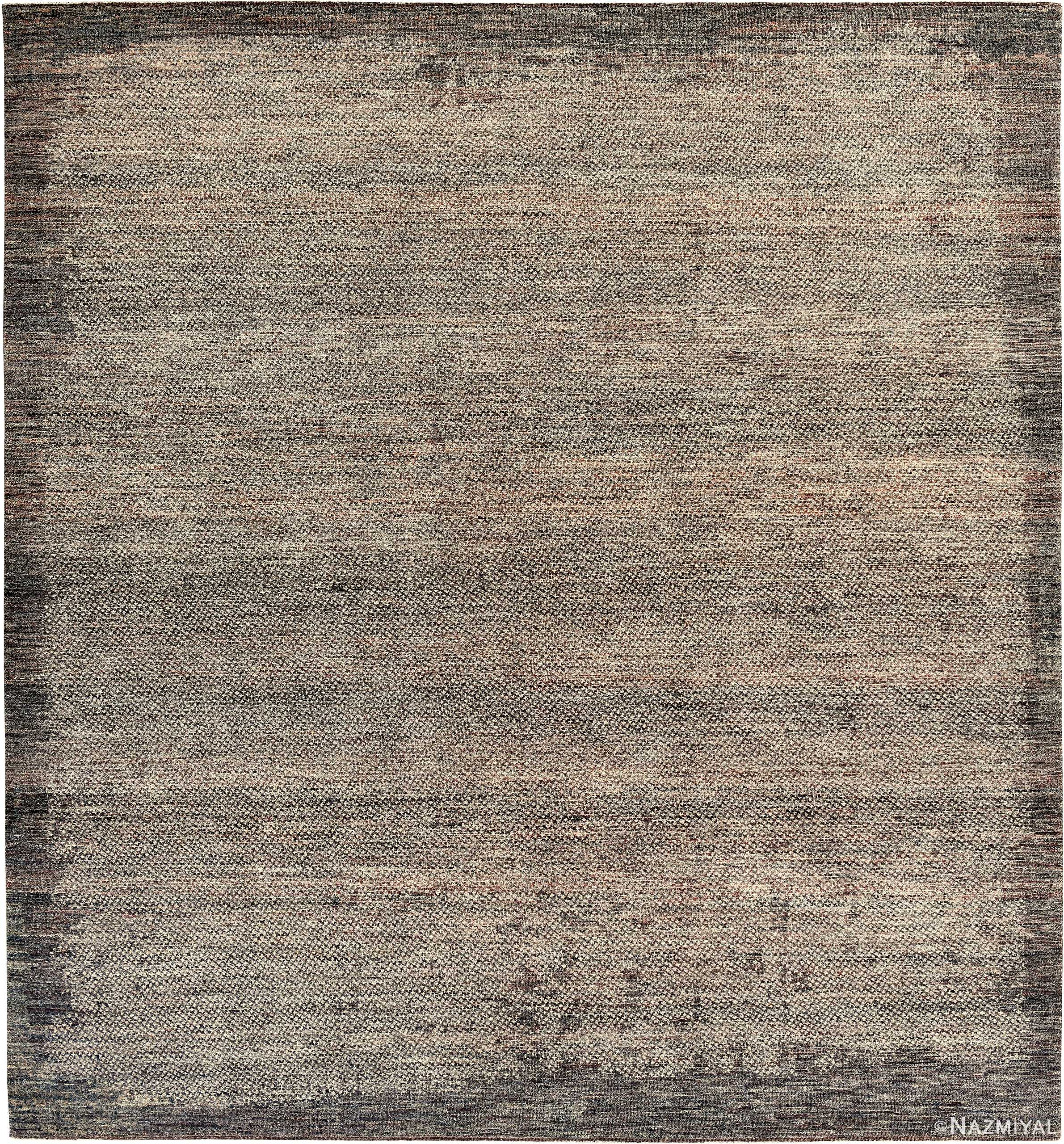 Textured Modern Transitional Rug 61045 by Nazmiyal Antique Rugs