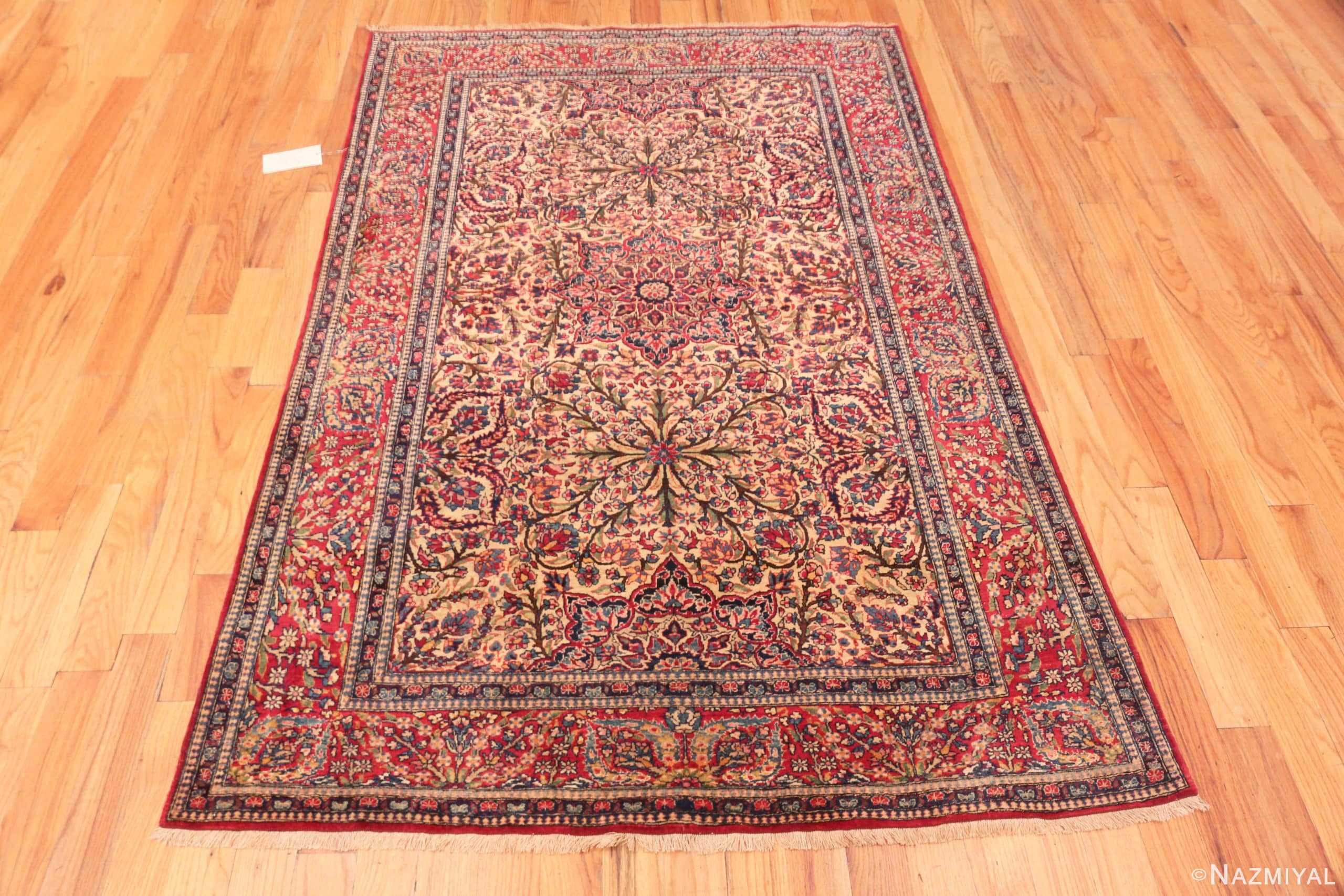 Whole View Of Magnificent Antique Persian Isfahan Rug 71118 by Nazmiyal Antique Rugs