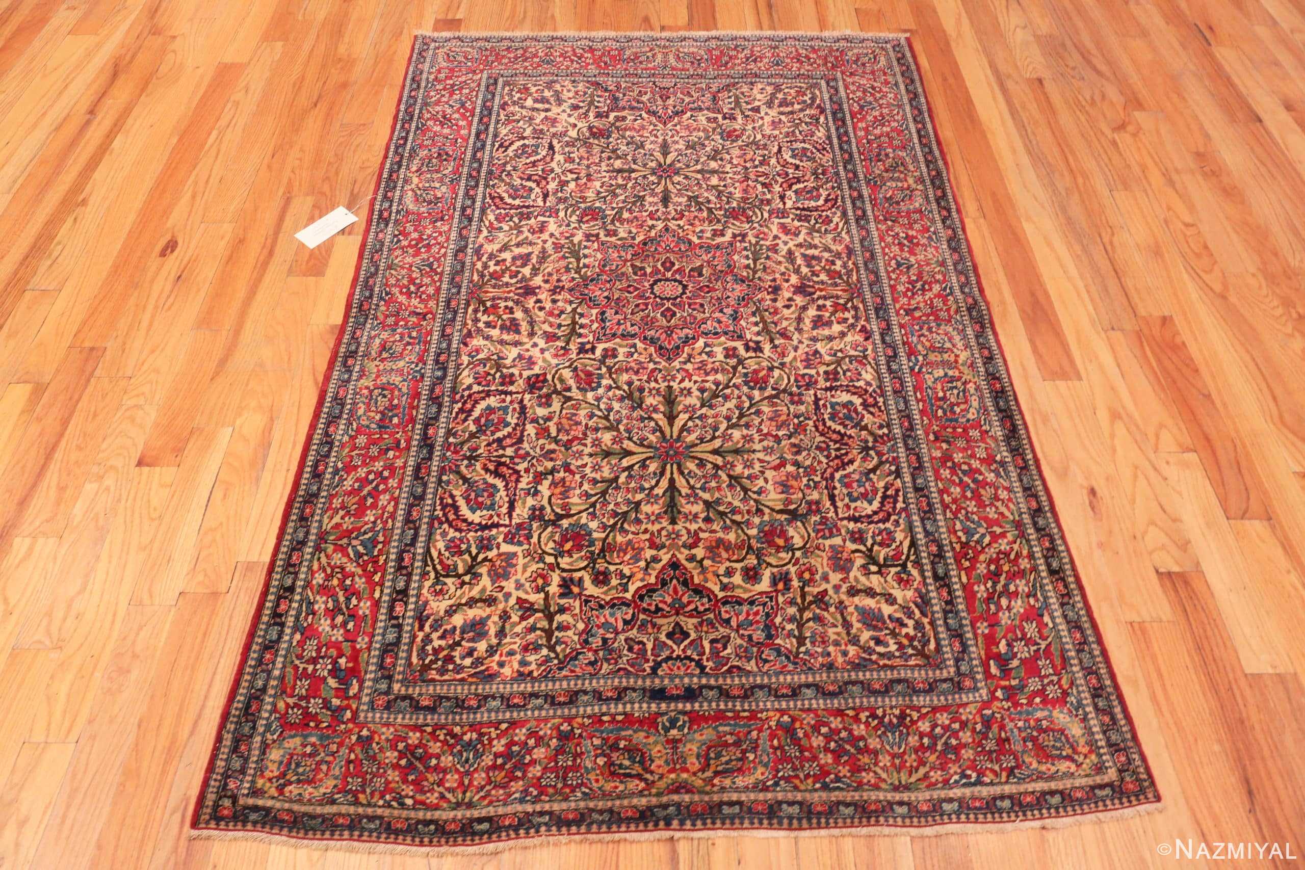 Whole View Of Marvelous Antique Persian Isfahan Rug 71117 by Nazmiyal Antique Rugs