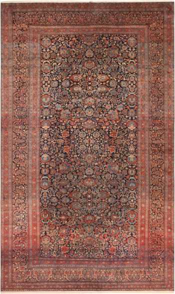Large Antique Persian Mohtasham Kashan Rug 70951 by Nazmiyal Antique Rugs