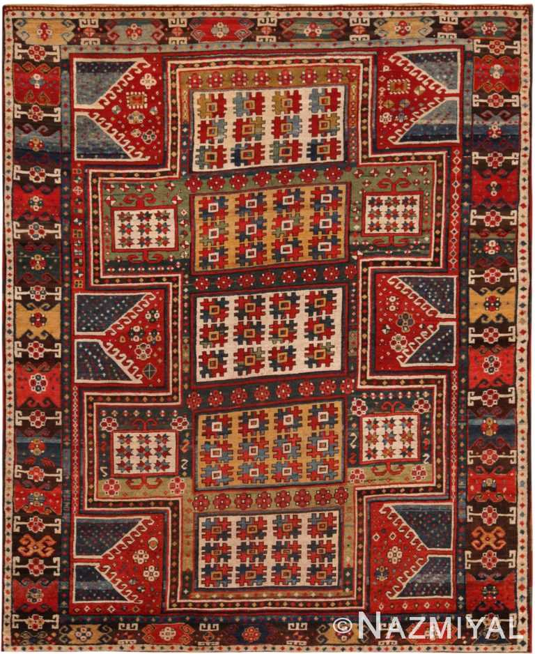 Antique Caucasian Kazak Sewan Rug 71614 by Nazmiyal Antique Rugs