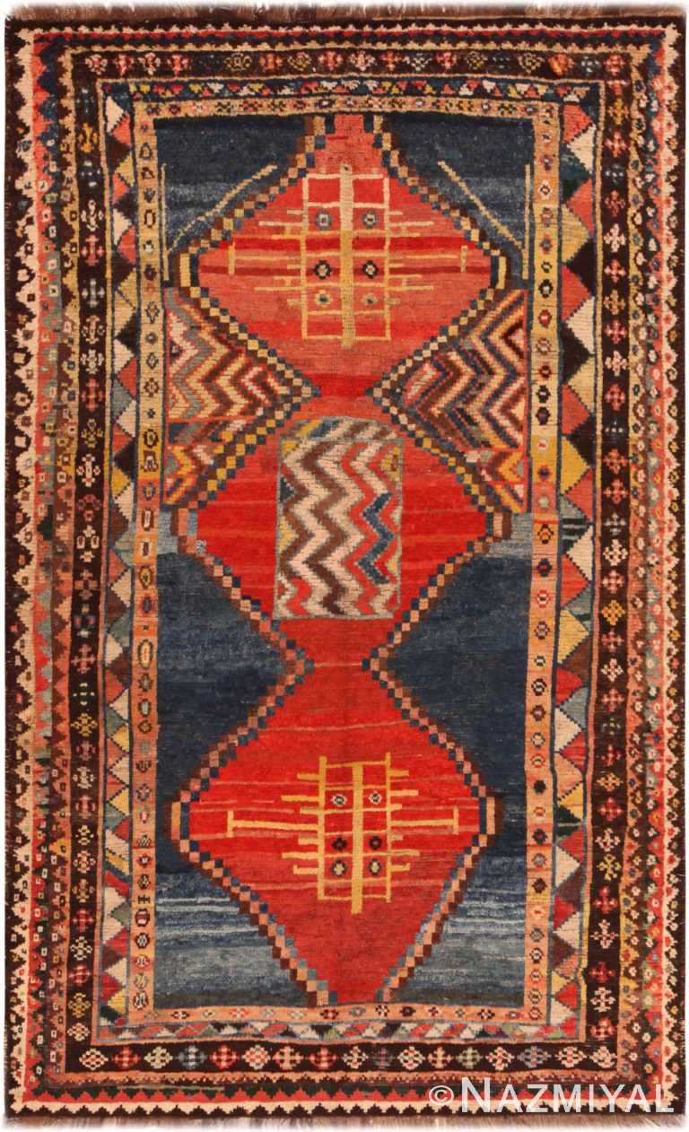 Vintage Persian Gabbeh Rug 71587 by Nazmiyal Antique Rugs