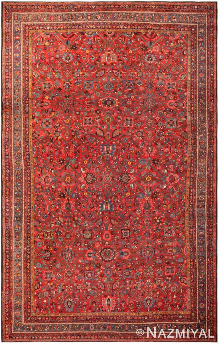 Oversized Antique Persian Bidjar Rug 71639 by Nazmiyal Antique Rugs