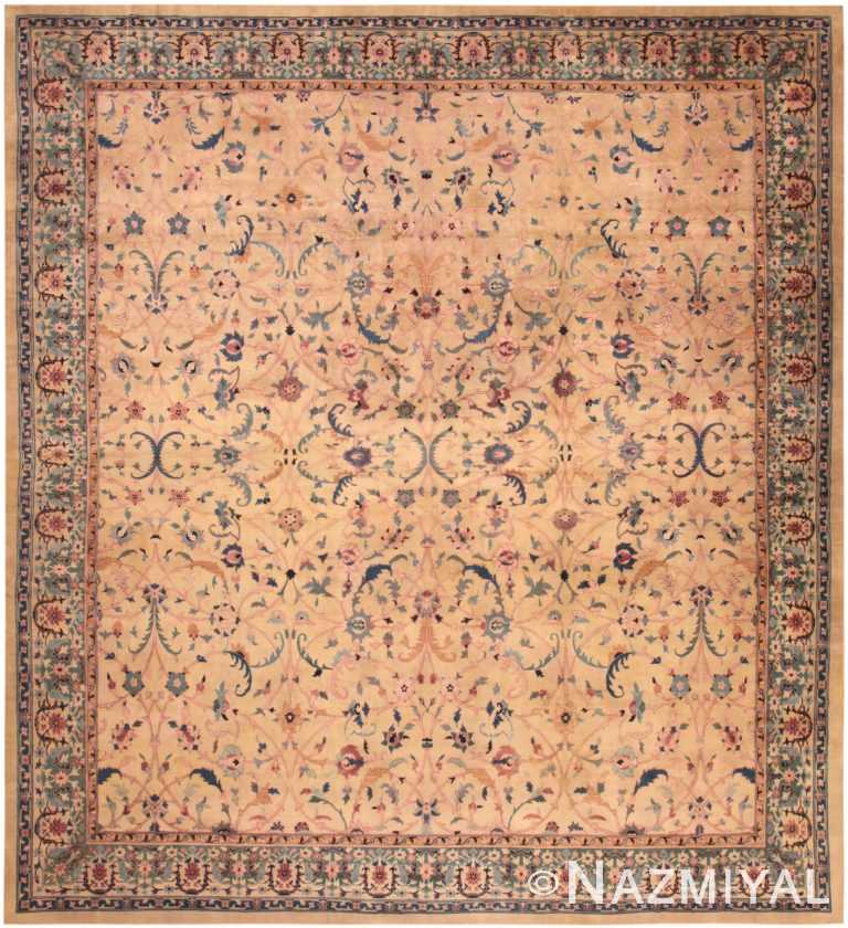 Large Antique Indian Agra Area Rug 50457 by Nazmiyal Antique Rugs