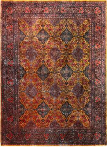 Antique Persian Kashan Area Rug 71763 by Nazmiyal Antique Rugs