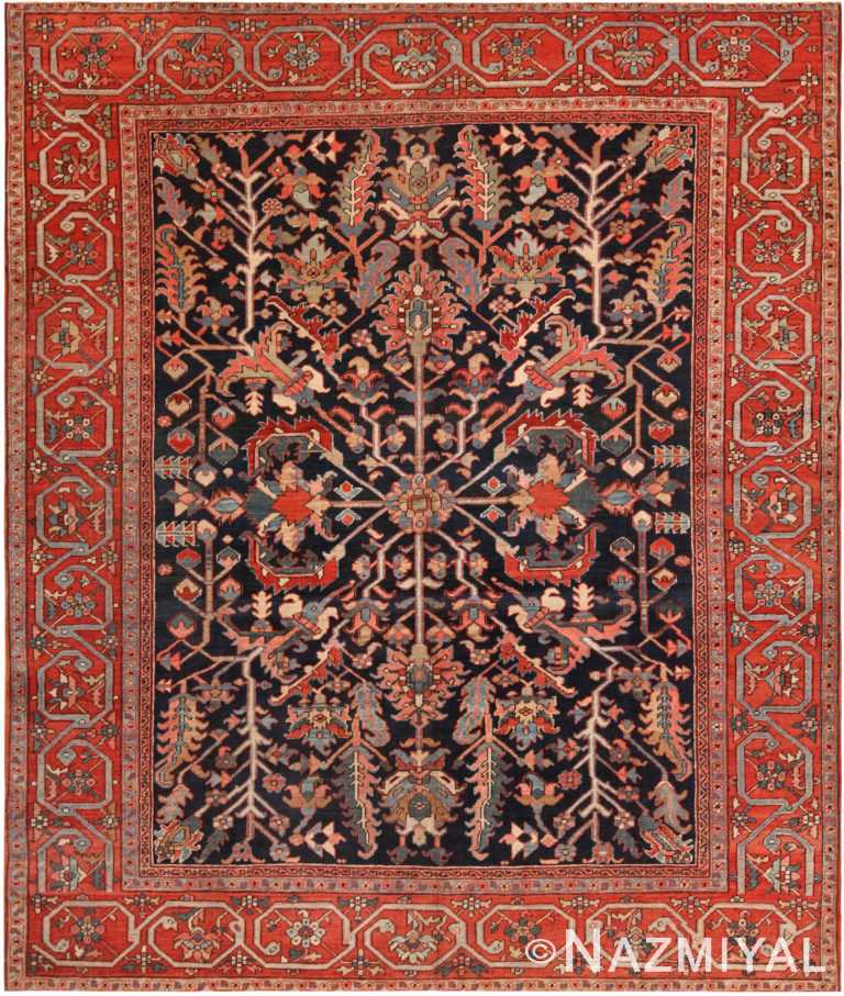 Antique Persian Heriz Rug 71797 by Nazmiyal Antique Rugs