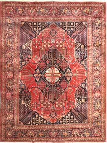 Antique Persian Mohtasham Kashan Rug 71617 by Nazmiyal Antique Rugs