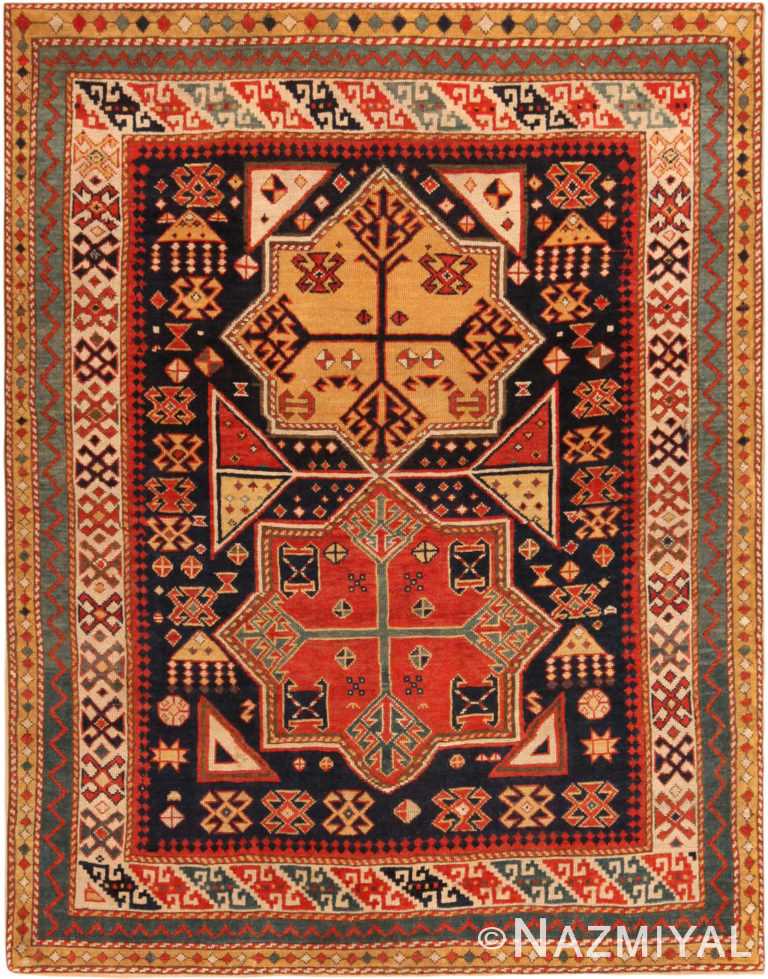 Antique Caucasian Shirvan Rug 71599 by Nazmiyal Antique Rugs