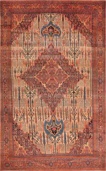 Antique Persian Bidjar Rug 71985 by Nazmiyal Antique Rugs