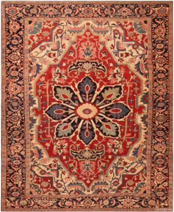 Antique Persian Heriz Rug 71982 by Nazmiyal Antique Rugs