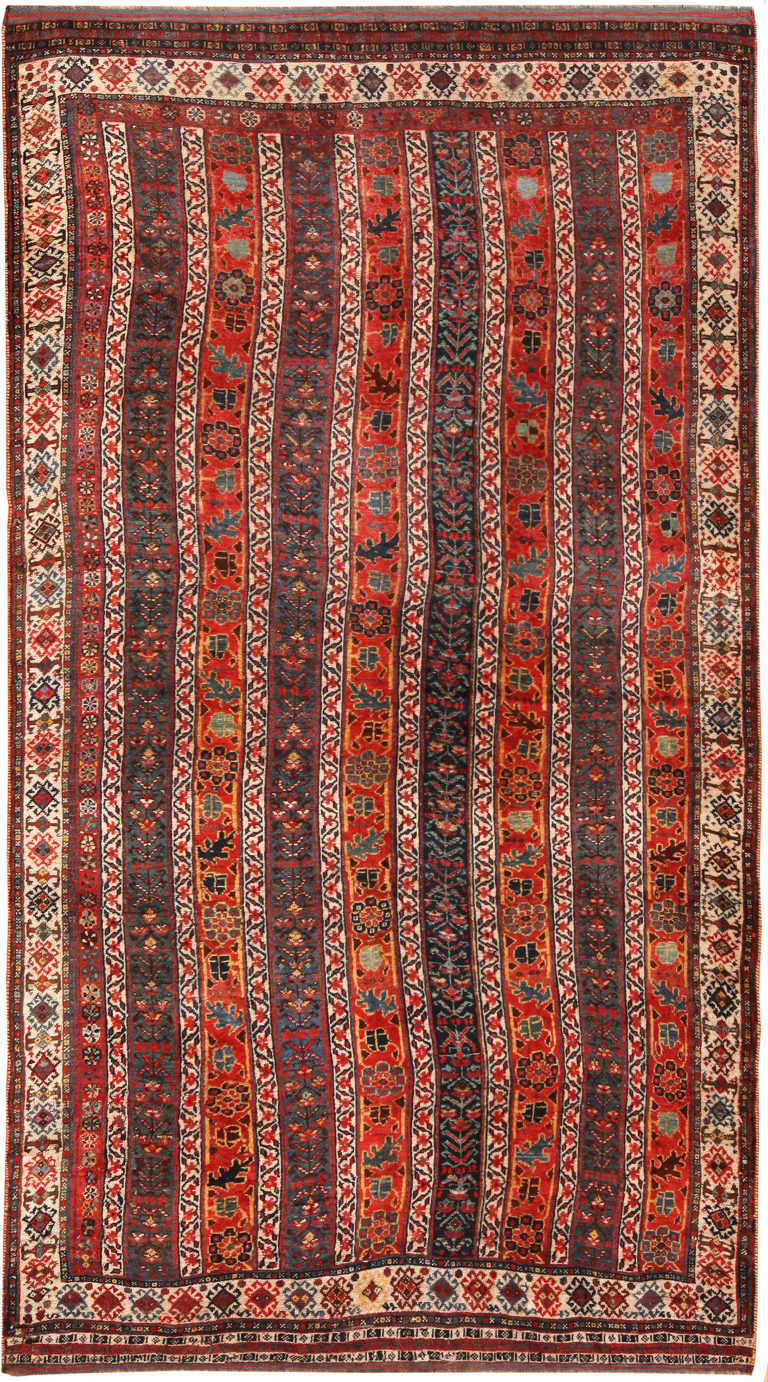 Tribal Rustic Antique Casual Elegant Persian Qashqai Rug 71995