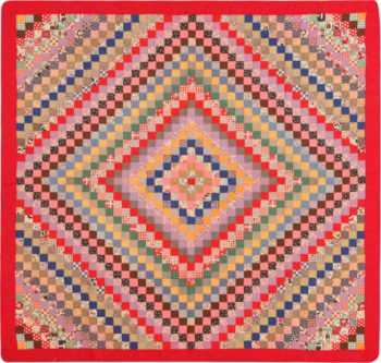 Colorful Antique American Quilt 71962 by Nazmiyal Antique Rugs