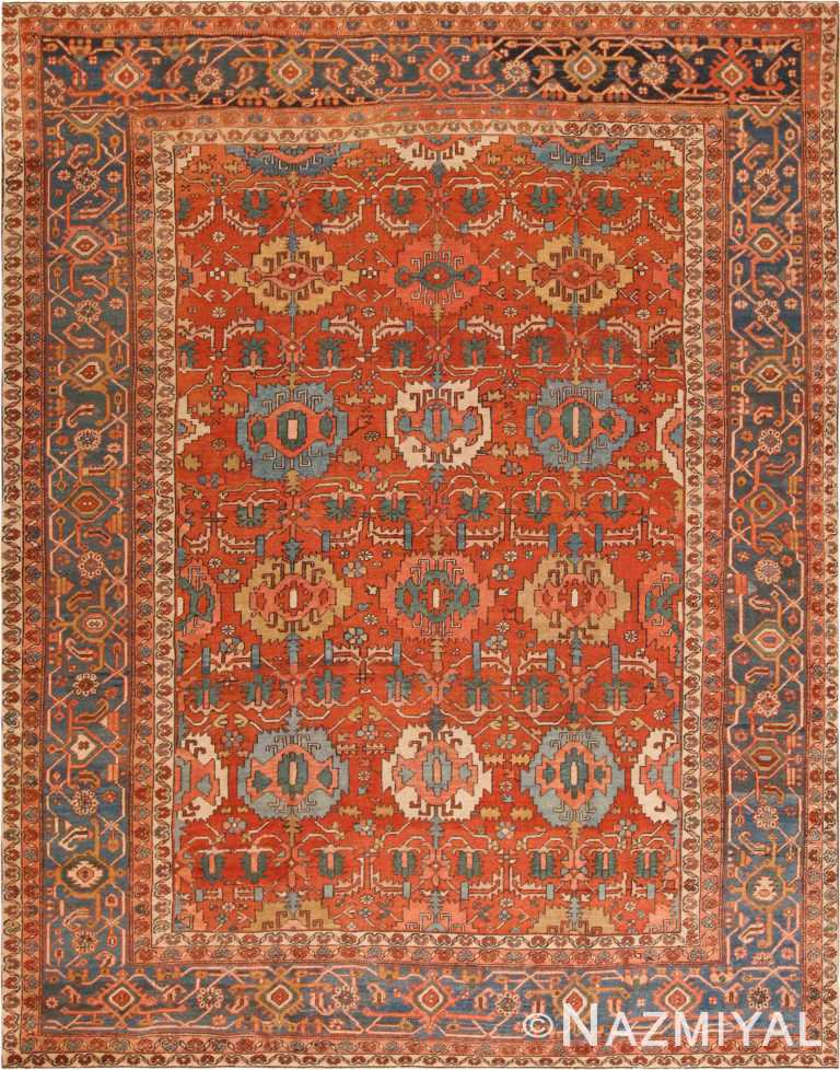 Antique Persian Heriz Rug 71967 by Nazmiyal Antique Rugs
