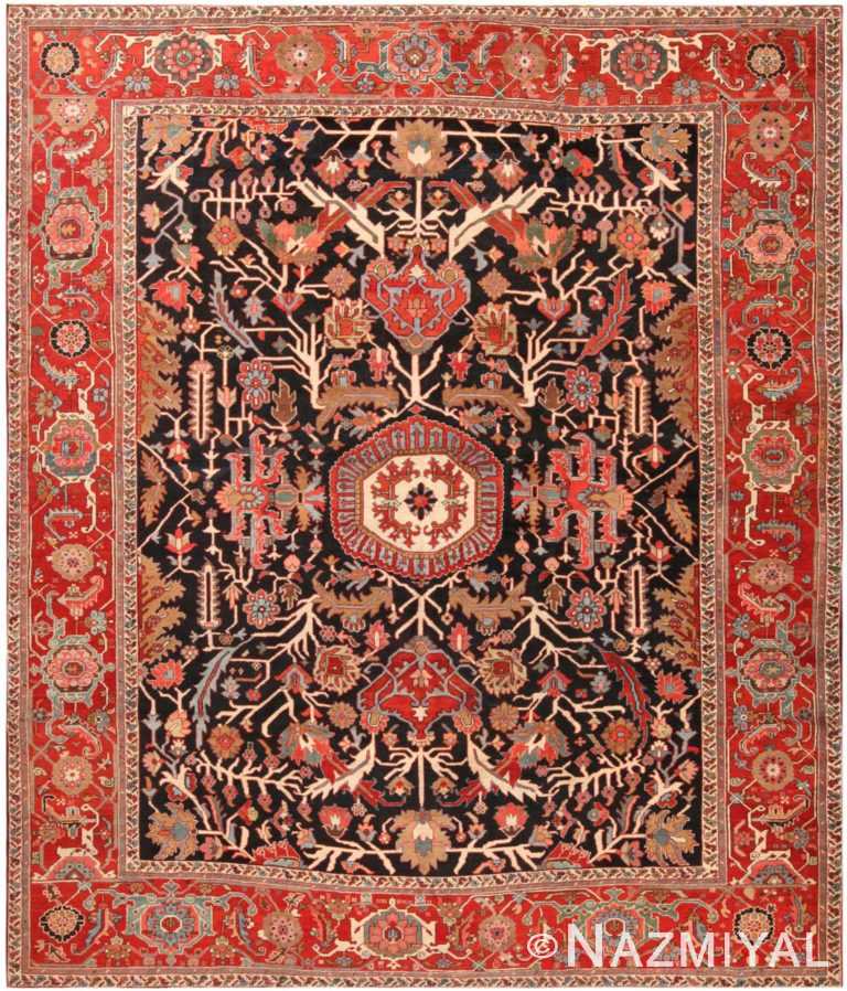 Antique Persian Heriz Rug 71973 by Nazmiyal Antique Rugs