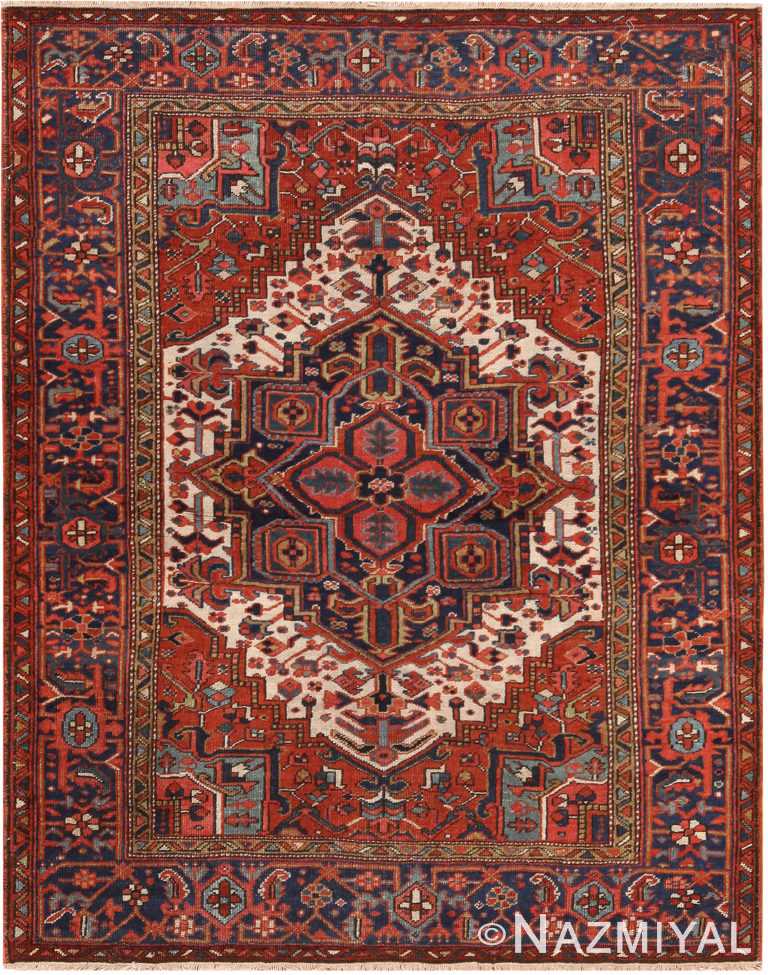 Antique Persian Heriz Rug 72037 by Nazmiyal Antique Rugs