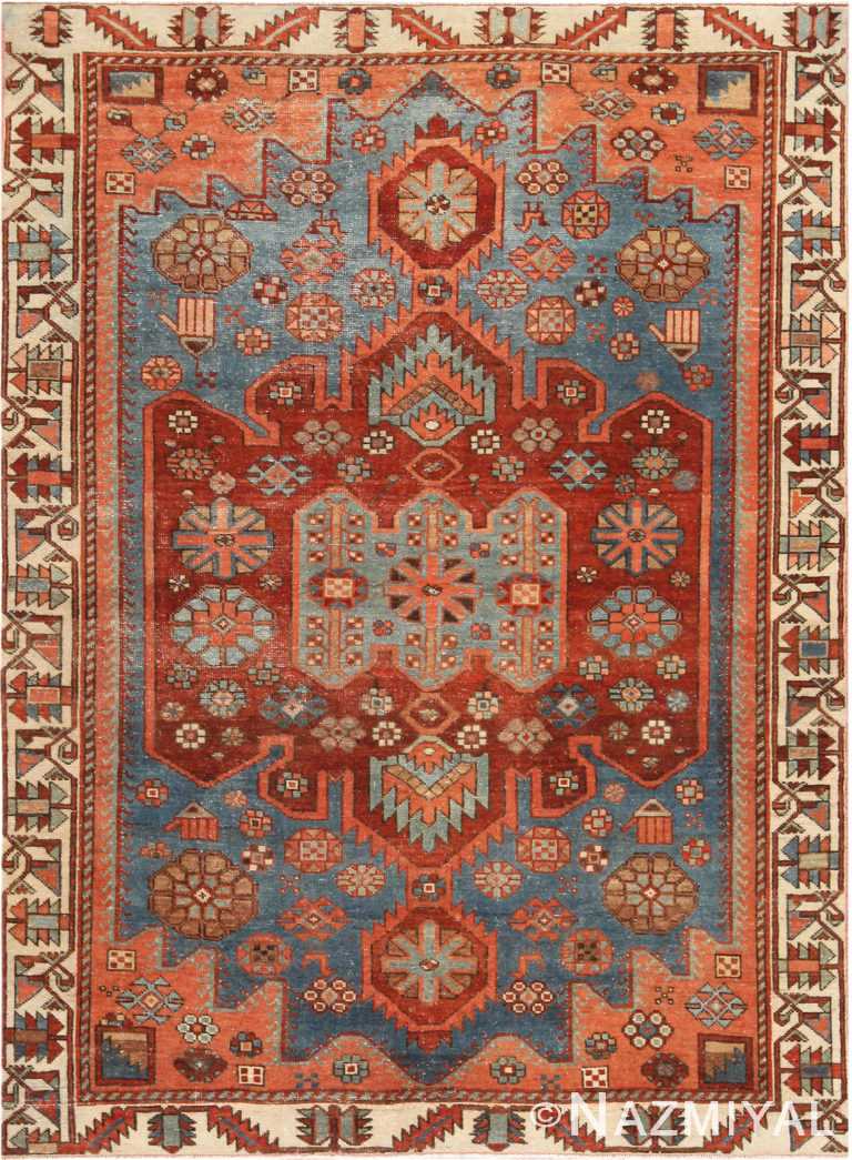 Antique Persian Heriz Rug 72087 by Nazmiyal Antique Rugs