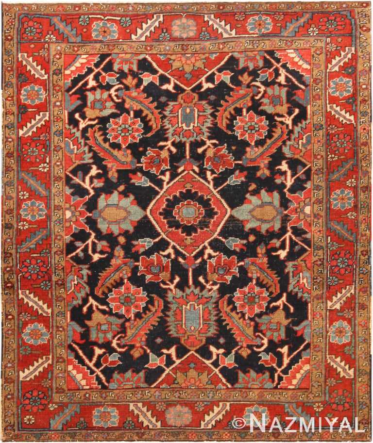 Antique Persian Heriz Rug 72105 by Nazmiyal Antique Rugs