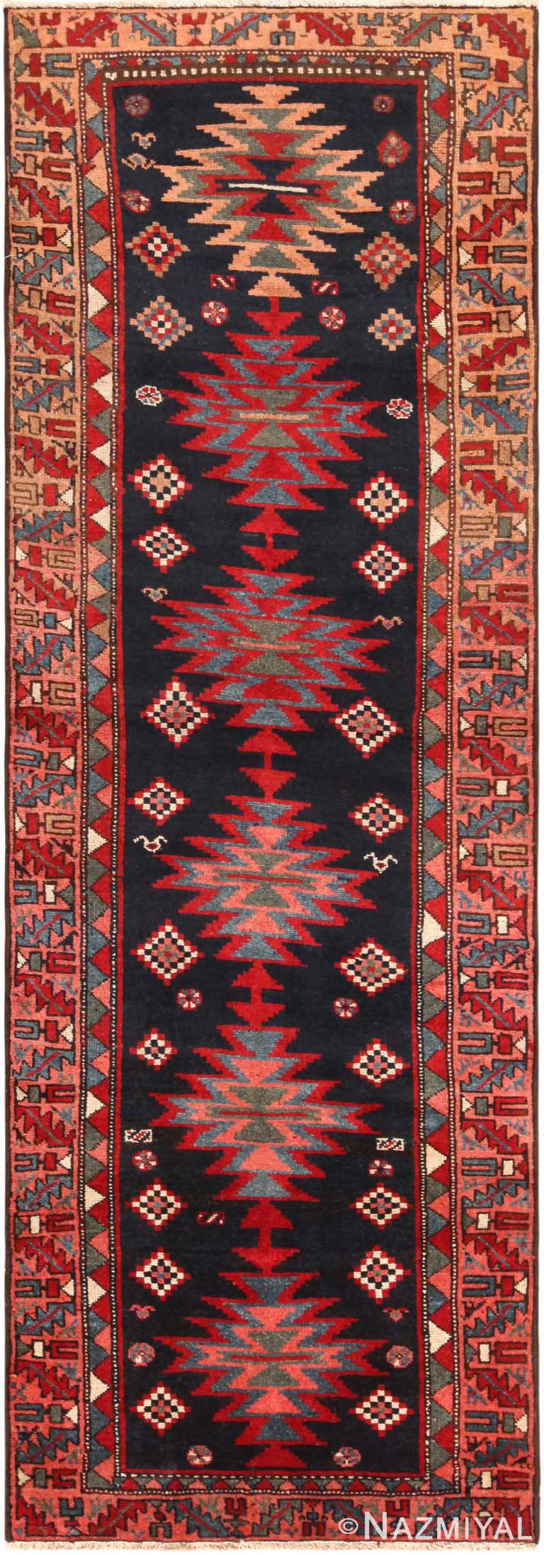Antique Persian Heriz Tribal Runner Rug 72050 by Nazmiyal Antique Rugs