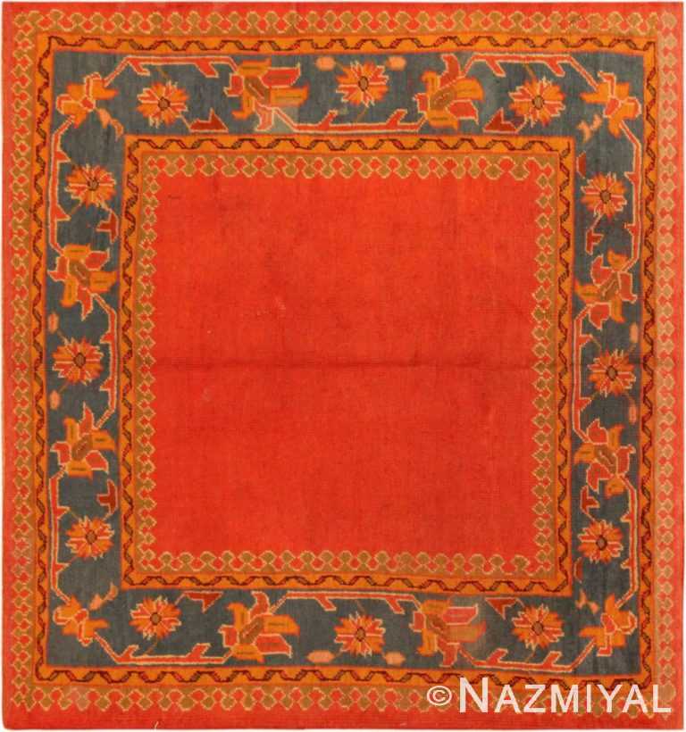 Antique Turkish Oushak Rug 71975 by Nazmiyal Antique Rugs