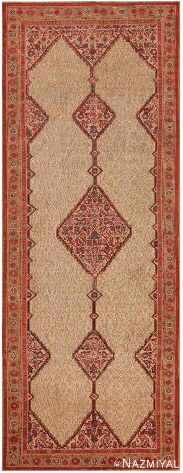 Gallery Size Antique Persian Serab Tribal Rug 71987 by Nazmiyal Antique Rugs
