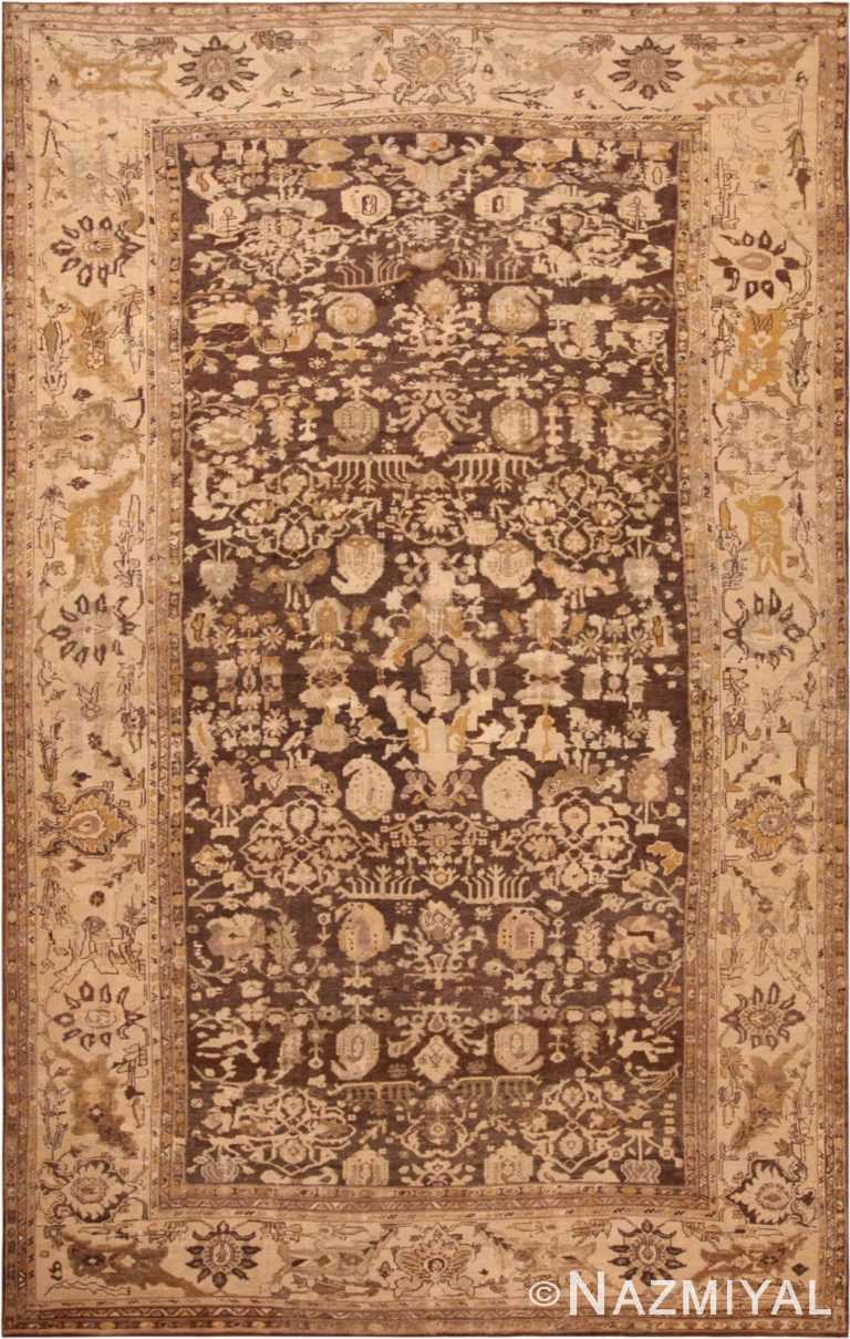 Large Antique Persian Mahal Rug 71953 by Nazmiyal Antique Rugs