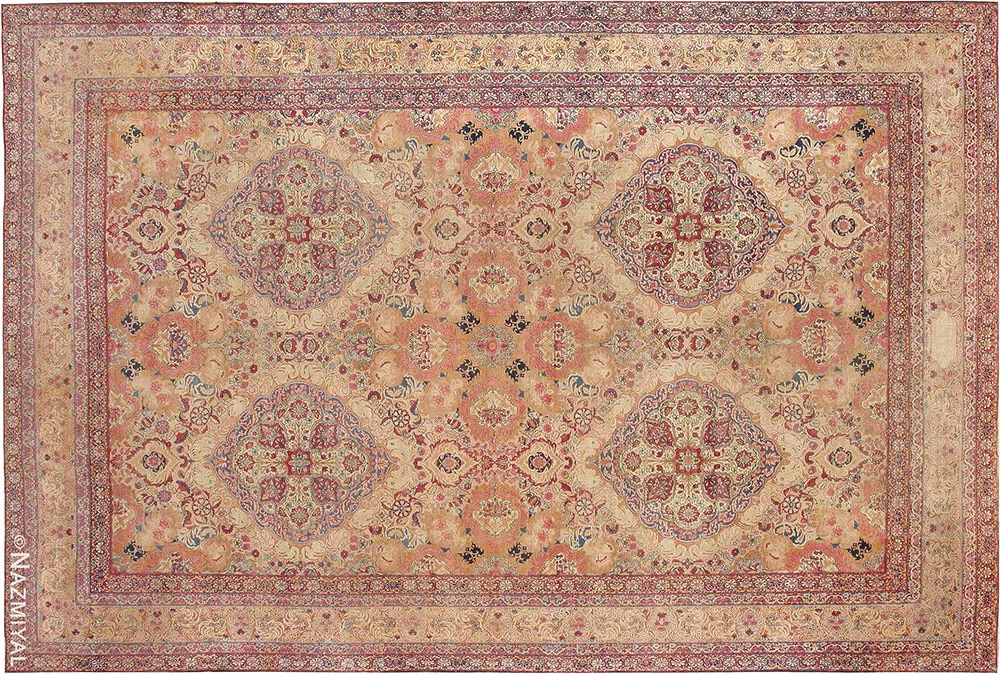 Fine Antique Persian Kerman Rug #42487 by Nazmiyal Antique Rugs