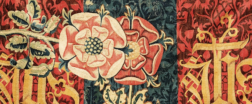 Tudor Rose Tapestry Icon by Nazmiyal Antique Rugs