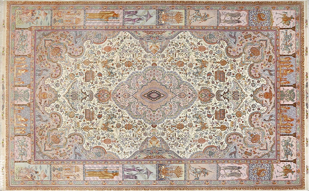 Vintage Persian Tabriz Rug #51070 by Nazmiyal Antique Rugs