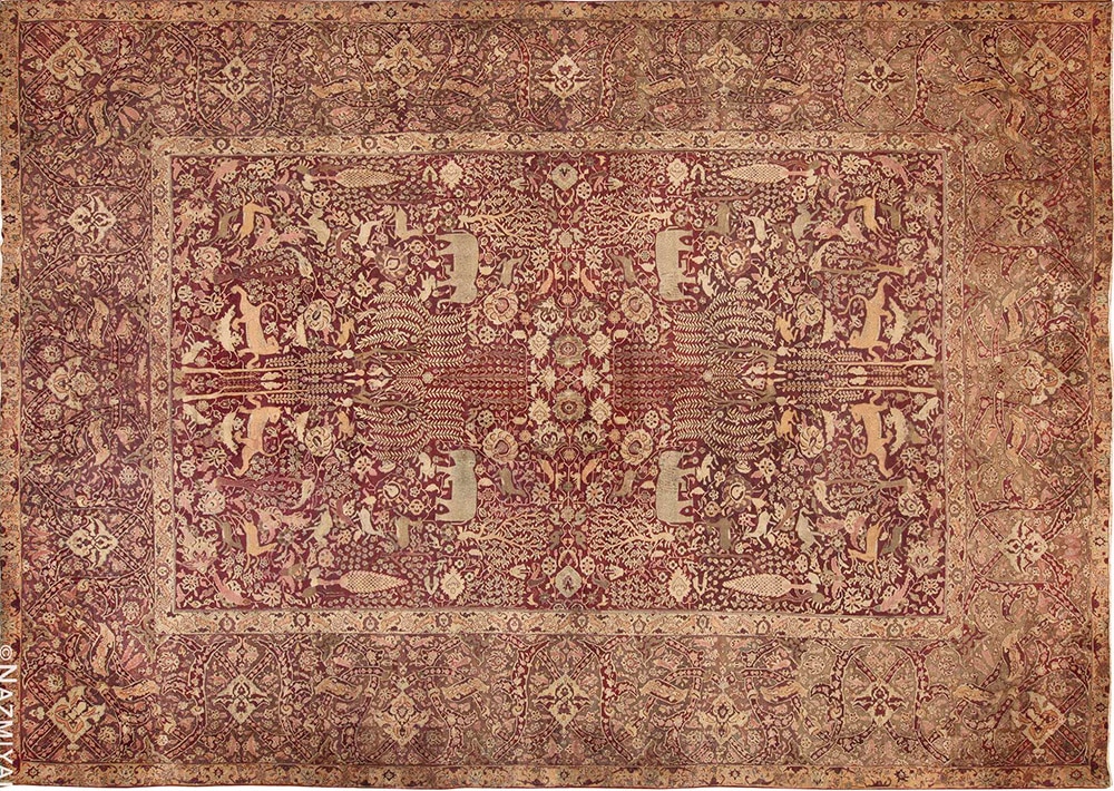 Antique Indian Agra Rug #44428 by Nazmiyal Antique Rugs