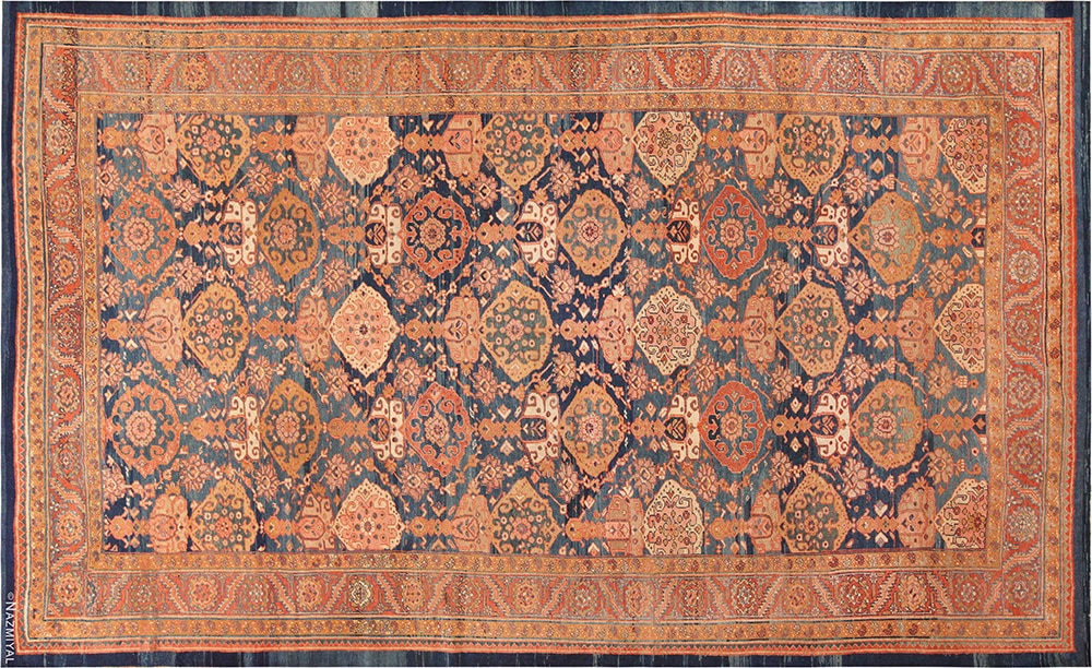 Antique Persian Bakshaish Rug #71991 by Nazmiyal Antique Rugs