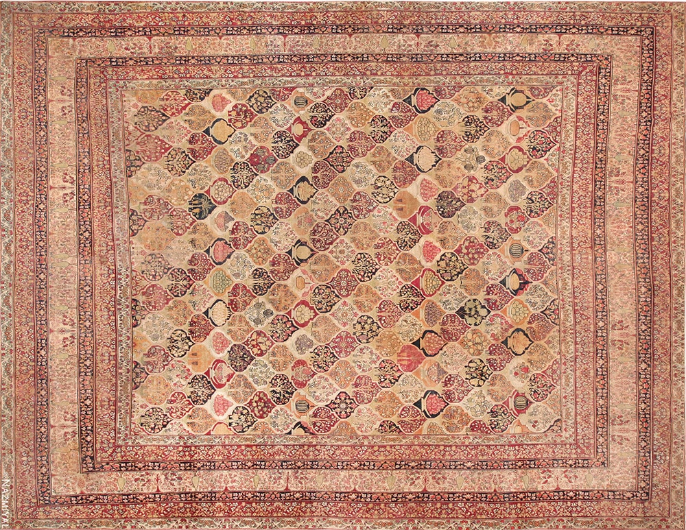 Antique Persian Kerman Rug #72038 by Nazmiyal Antique Rugs