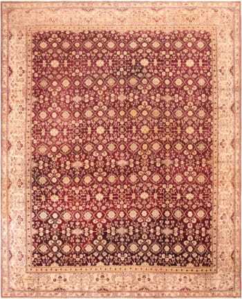 Large Antique Indian Agra Rug 72206 by Nazmiyal Antique Rugs