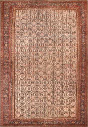 Oversized Antique Persian Farahan Rug 72238 by Nazmiyal Antique Rugs