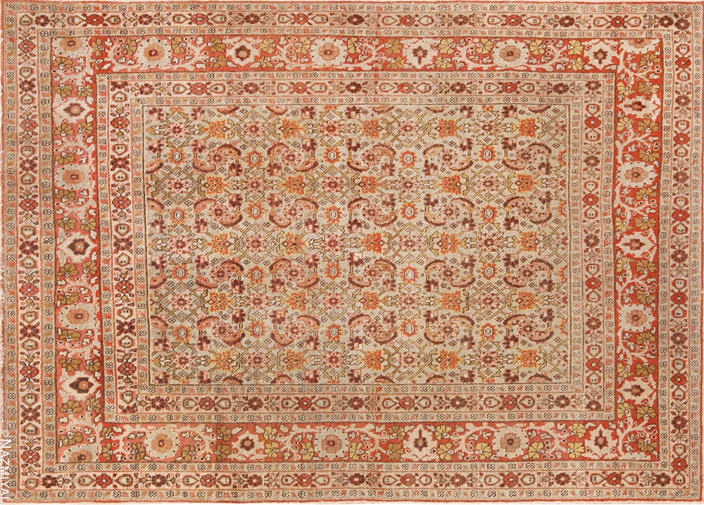 Antique Persian Tabriz Rug #72041 by Nazmiyal Antique Rugs