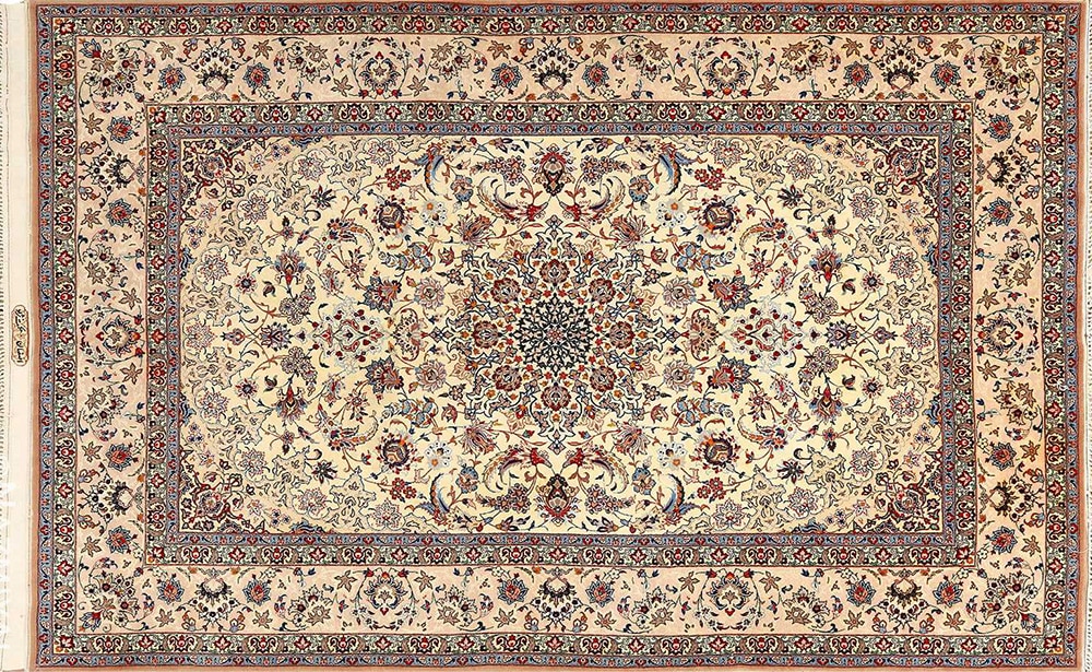 Vintage Persian Isfahan Rug #51172 by Nazmiyal Antique Rugs