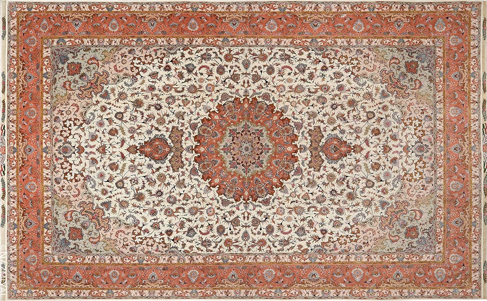 Vintage Persian Tabriz Rug #51142 by Nazmiyal Antique Rugs