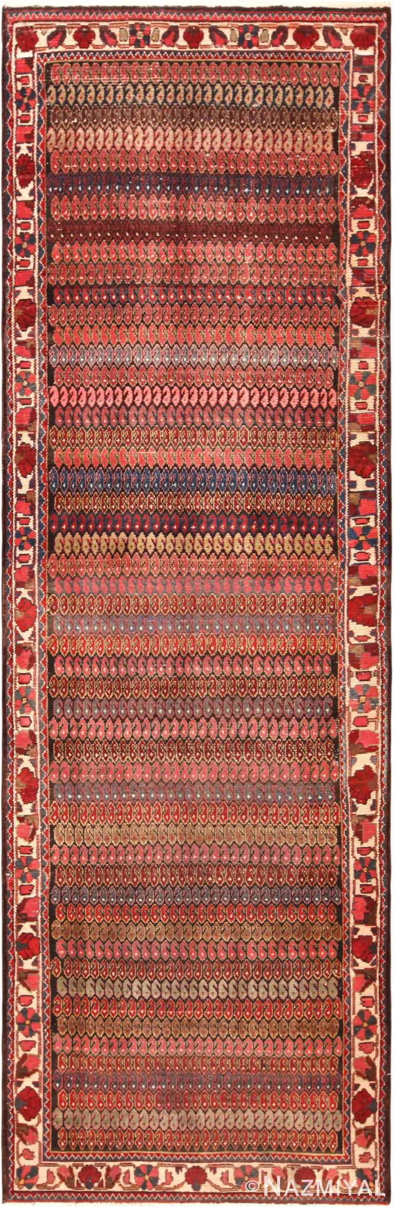 Antique Persian Bakhtiari Runner Rug 72021 by Nazmiyal Antique Rugs