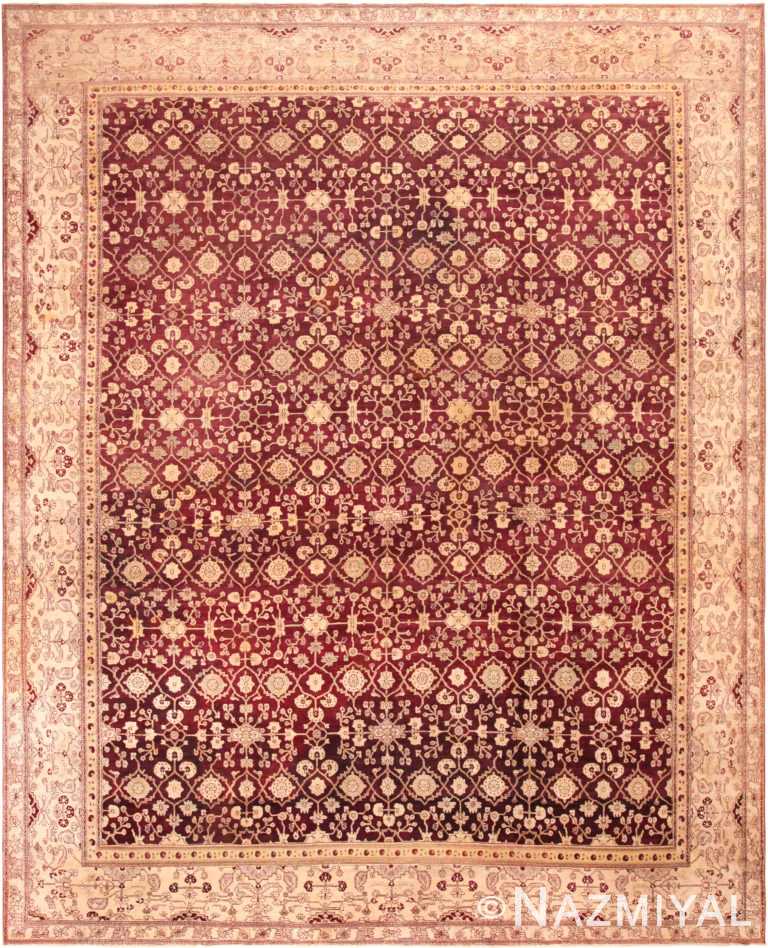 Large Antique Indian Agra Rug 72206 by Nazmiyal Antique Rugs