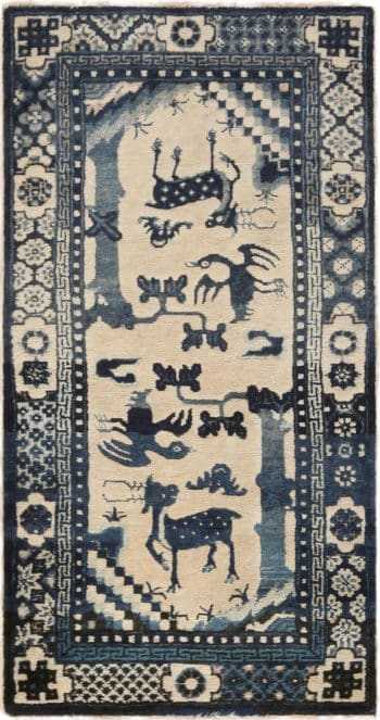Animal Design Antique Chinese Rug 72063 by Nazmiyal Antique Rugs
