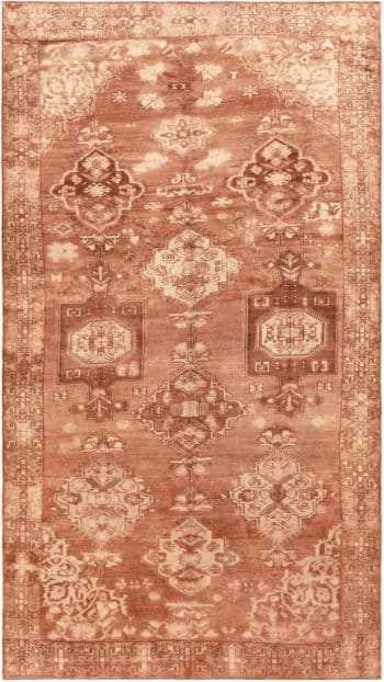 Brown Tones Primitive Oriental Vintage Kars Rug from Turkey 72283 by Nazmiyal Antique Rugs