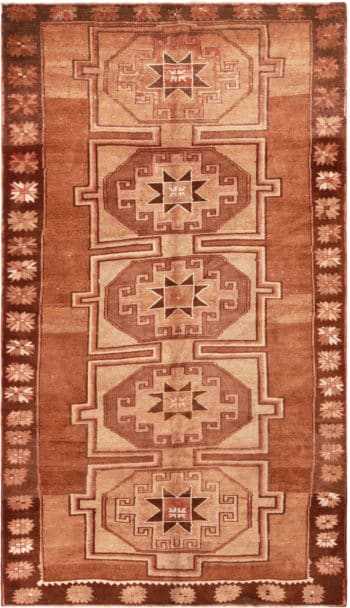 Eight-Pointed Star Vintage Kars Rug From Turkey 72301 By Nazmiyal Antique Rugs