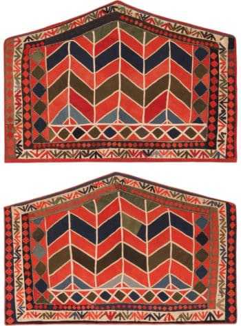 Pair Of Antique Uzbek Karakalpak Textiles 49962-49963 by Nazmiyal Antique Rugs