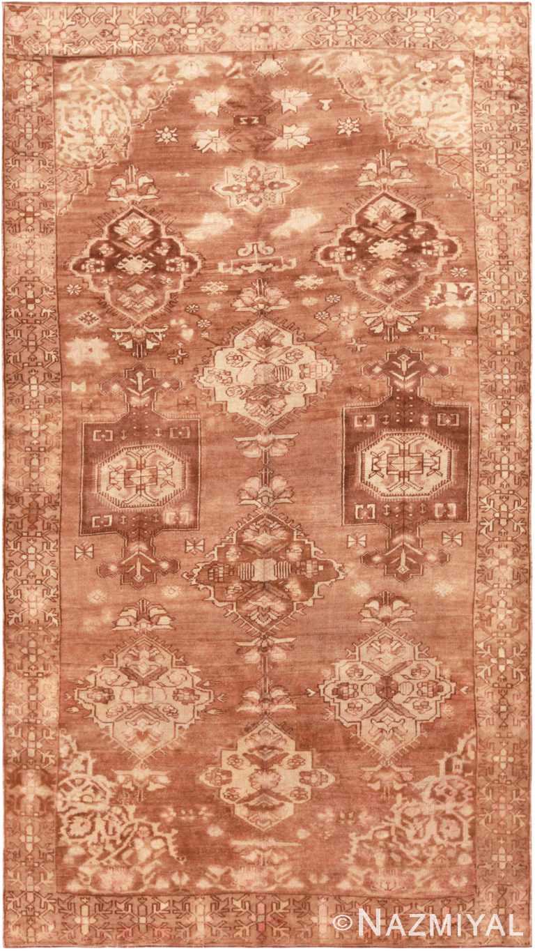 Brown Tones Primitive Oriental Vintage Kars Rug from Turkey 72283 by Nazmiyal Antique Rugs