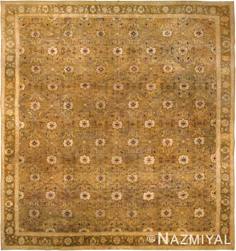 Large Antique Indian Agra Rug 72239 by Nazmiyal Antique Rugs