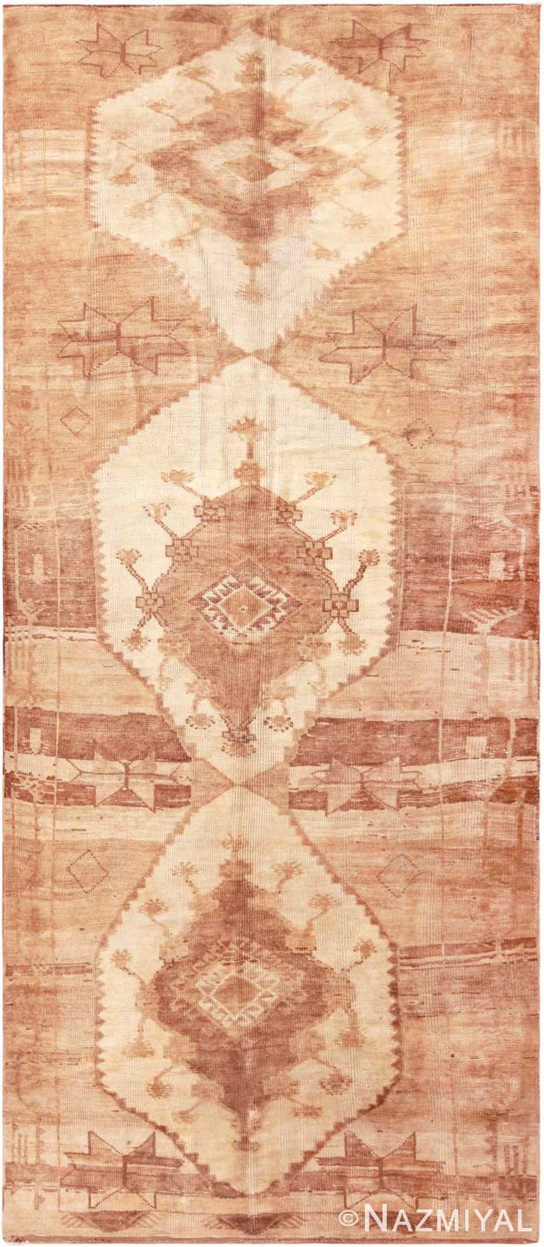 Tribal Long And Narrow Vintage Kars Rug From Turkey 72280 by Nazmiyal Antique Rugs