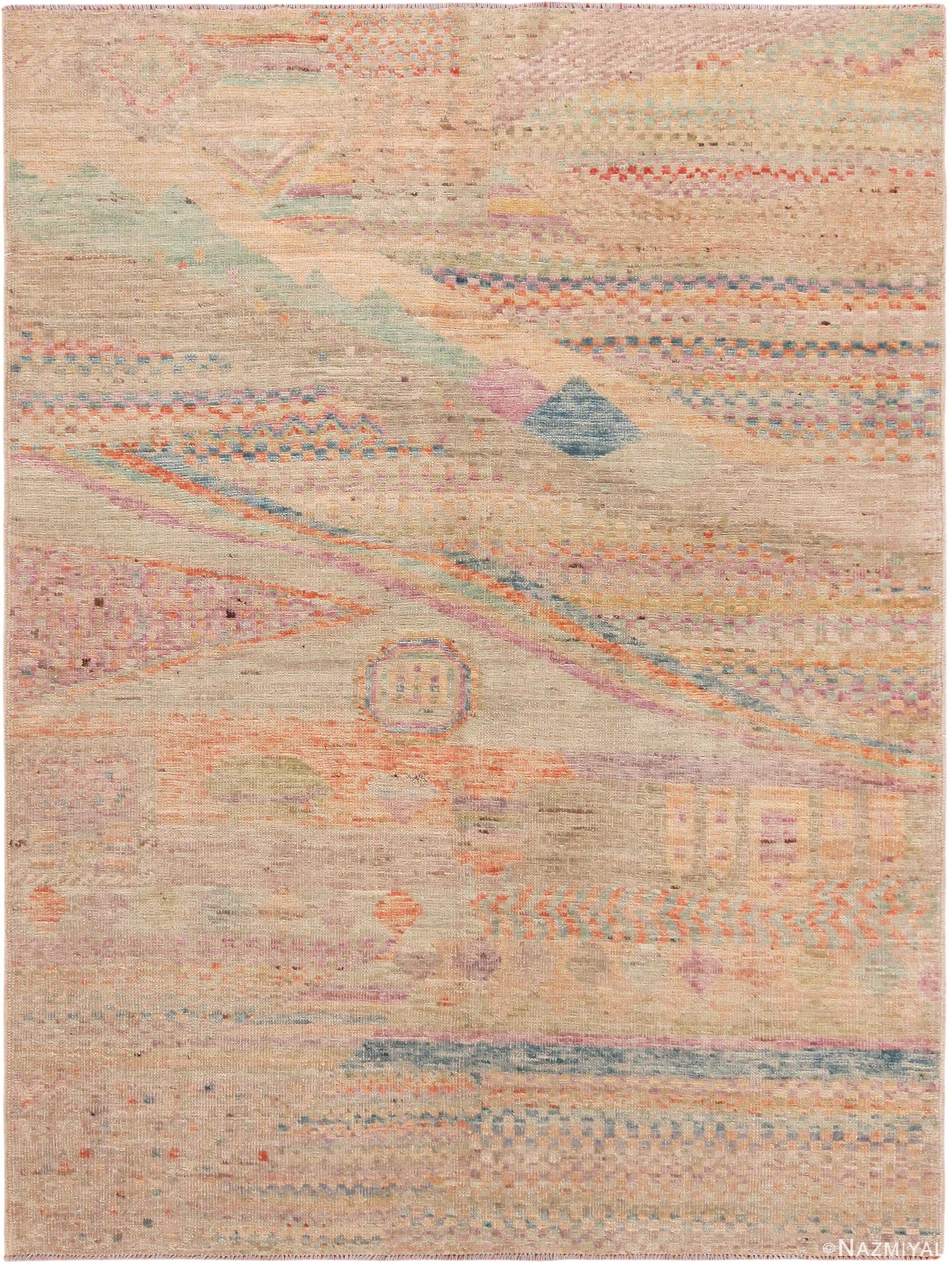 Artistic Modern Minimalist Area Rug 72264 by Nazmiyal