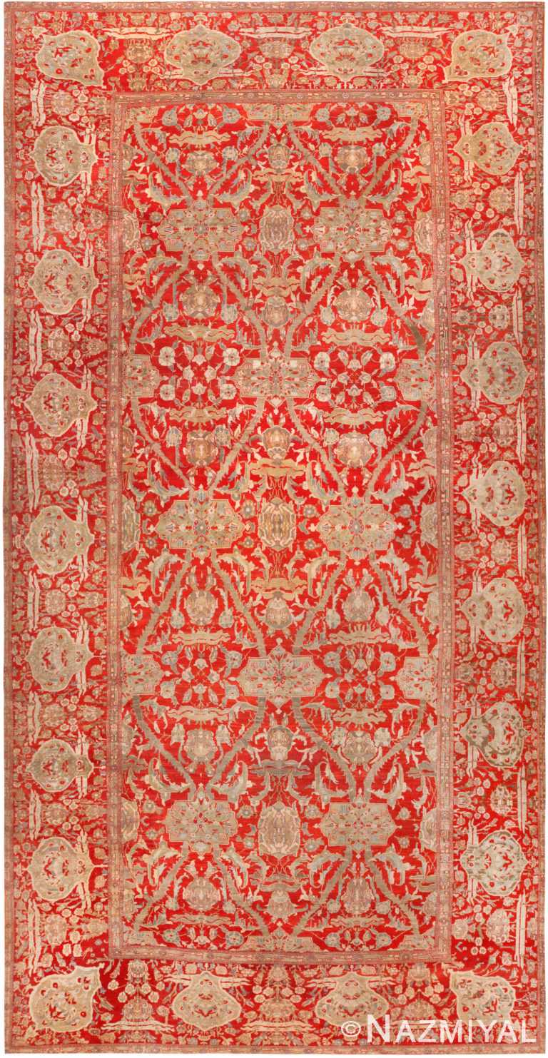 Impressive Oversized Antique Persian Ziegler Sultanabad Rug 72255 by Nazmiyal Antique Rugs