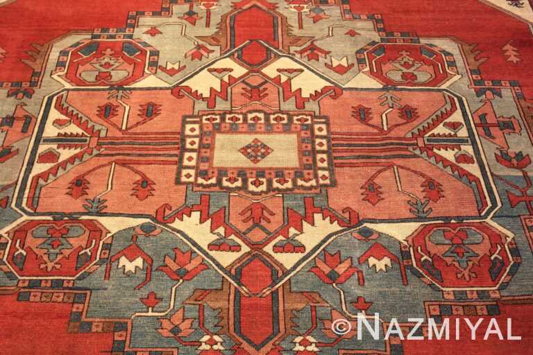 Beautiful Antique Serapi Persian Area Rug 72254 Nazmiyal Rugs