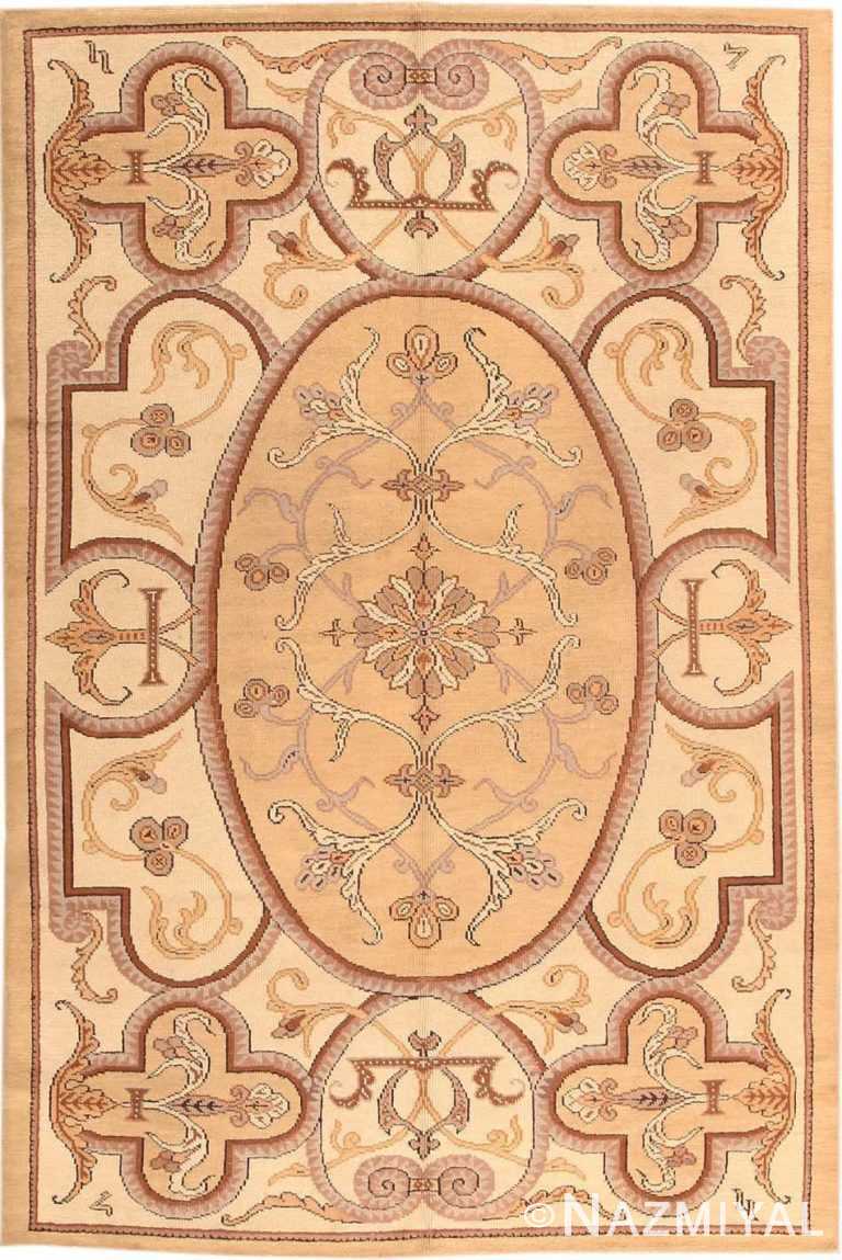 Vintage Art Deco French Rug 72408 by Nazmiyal Antique Rugs
