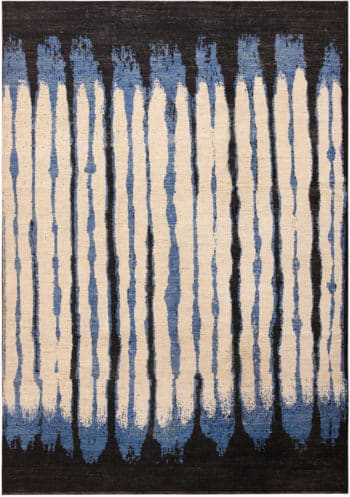 Bold Abstract Retro Design Modern Area Rug 11623 by Nazmiyal Antique Rugs